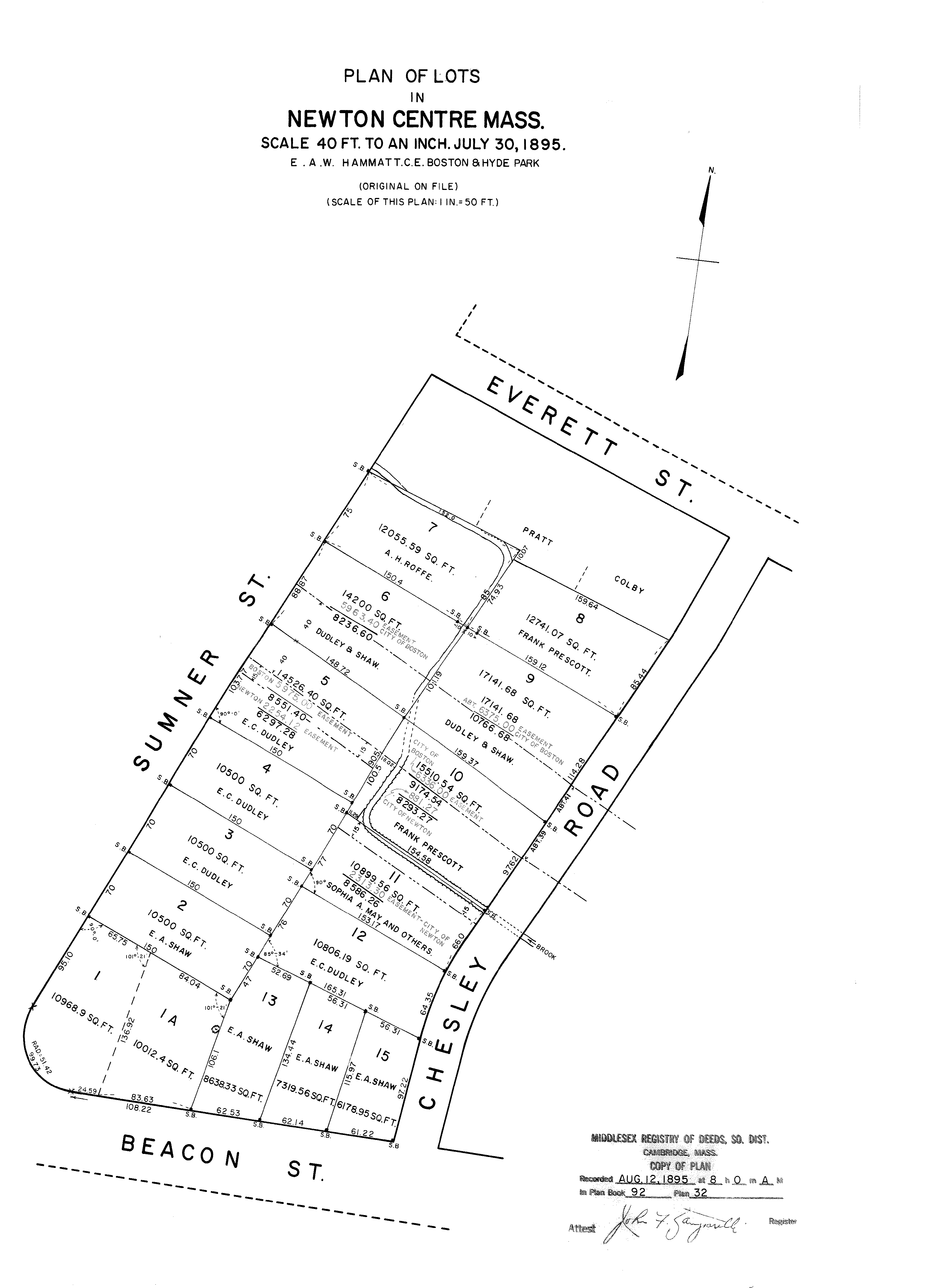 1895 Lot Layouts