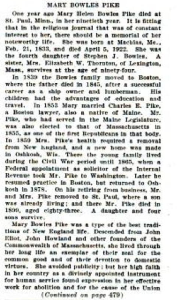 1855- Mary Bowles Pike