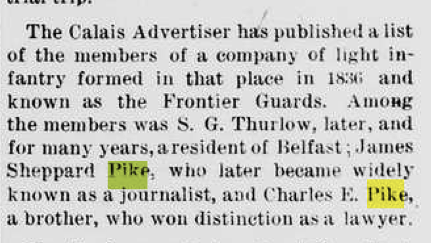 Charles E. Pike – Frontier Guards